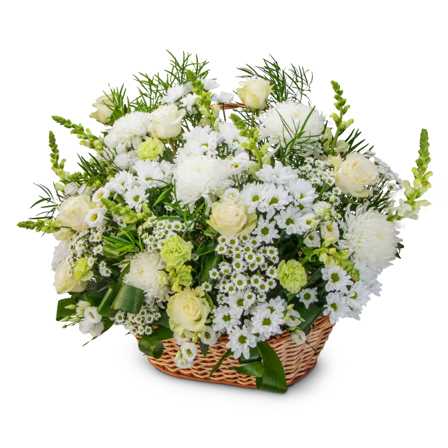 Funeral floral basket